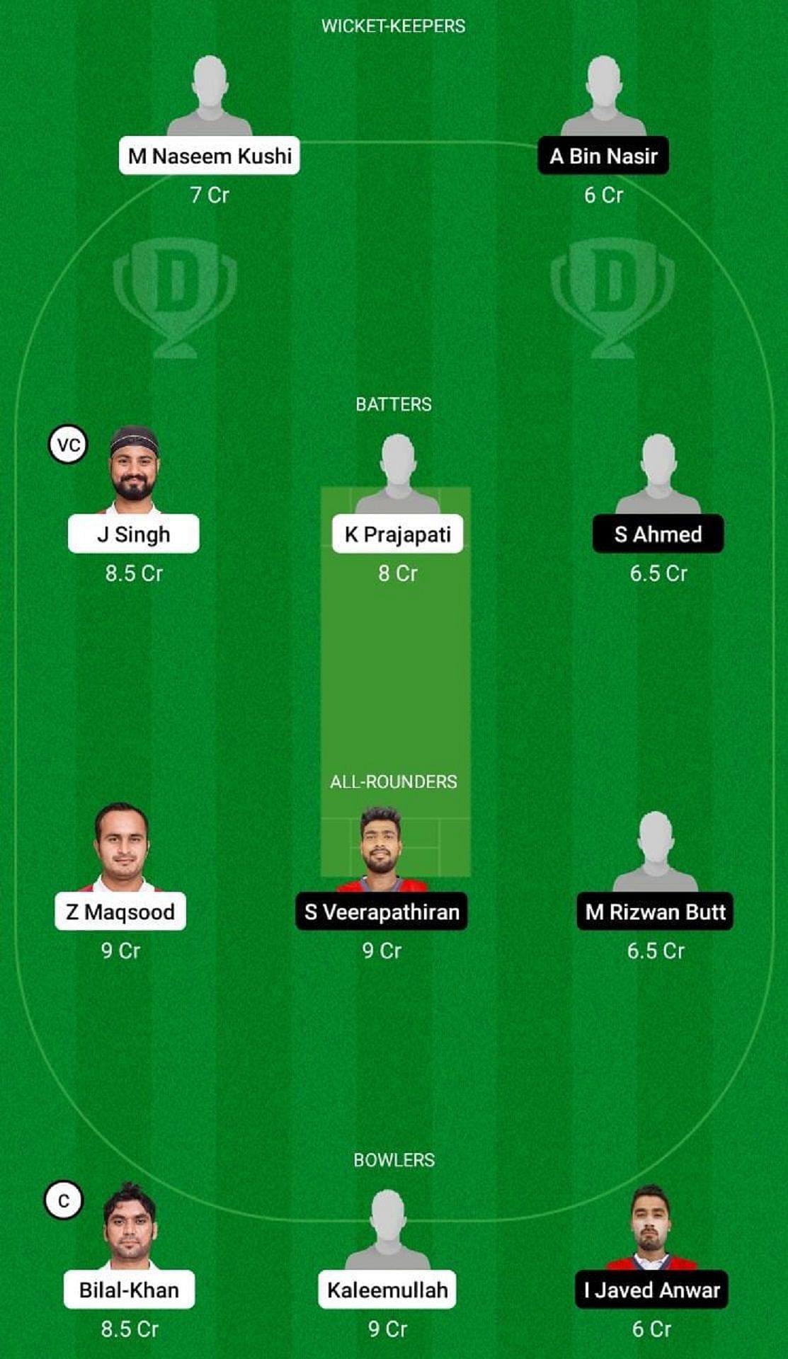 OMN vs BAH Dream11 Prediction Team, Match 4, Head to Head League