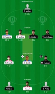 DCS vs VTV Dream11 Prediction Team, Grand League