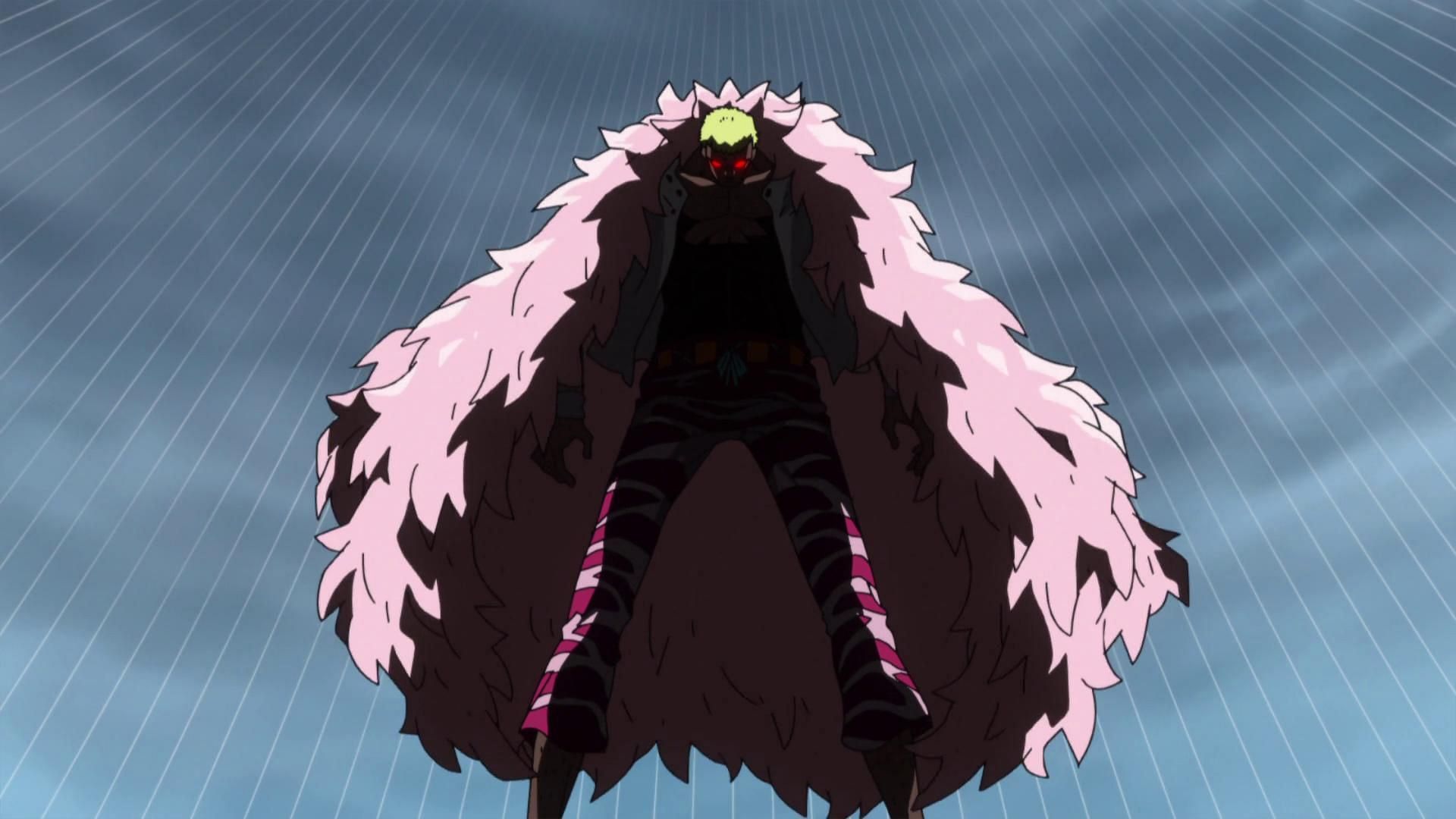 As a Celestial Dragon, Doflamingo may have had some tie with the Five Elders (Image via Toei Animation, One Piece)