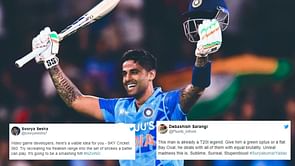 "This man is already a T20I legend"- Fans hail Suryakumar Yadav for his incredible T20I hundred vs NZ