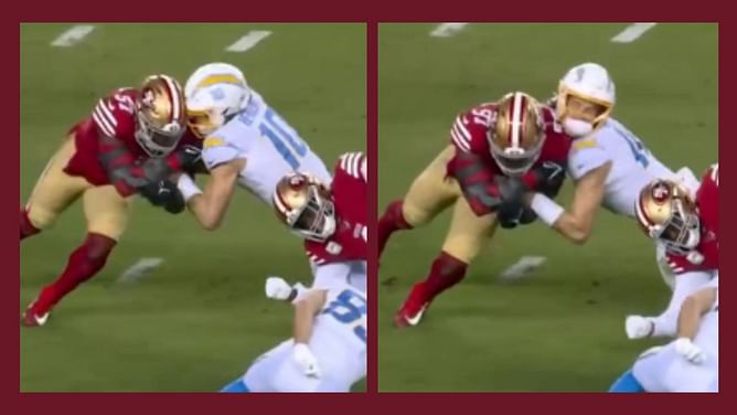 What happened to Justin Herbert? QB evaluated for concussion after vicious hit to the head by 49ers' Dre Greenlaw