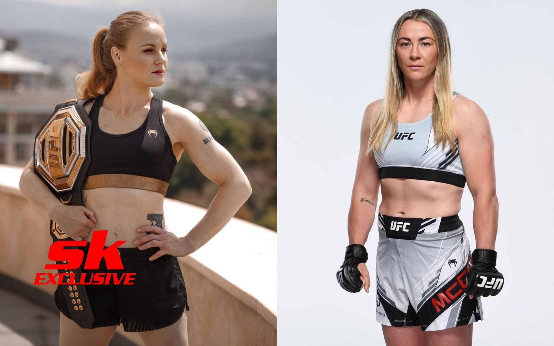 Valentina Shevchenko (Left), Molly McCann (Right) [Image courtesy: @bulletvalentina, @meatballmolly on Instagram]