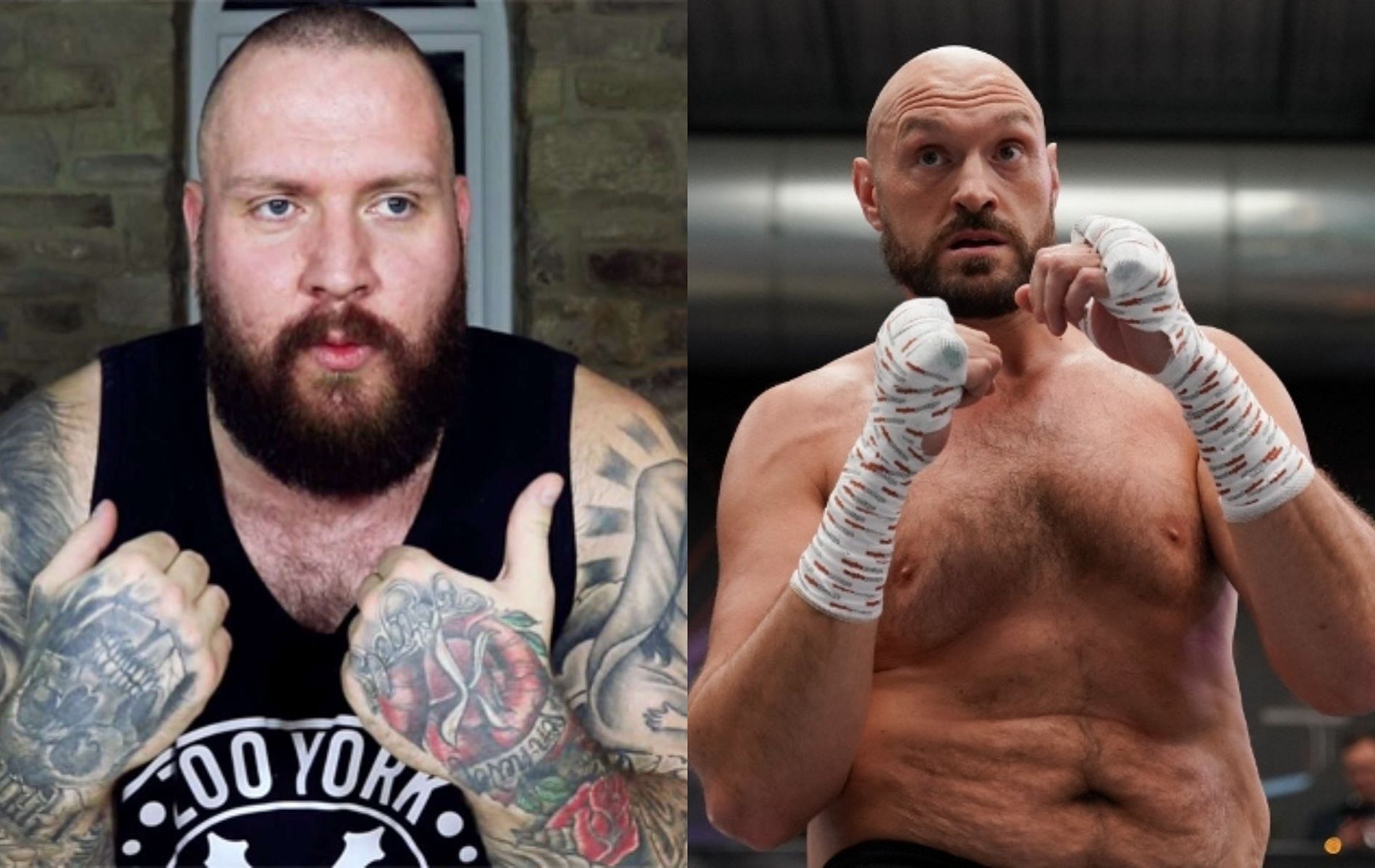 True Geordie (left) and Tyson Fury (right)