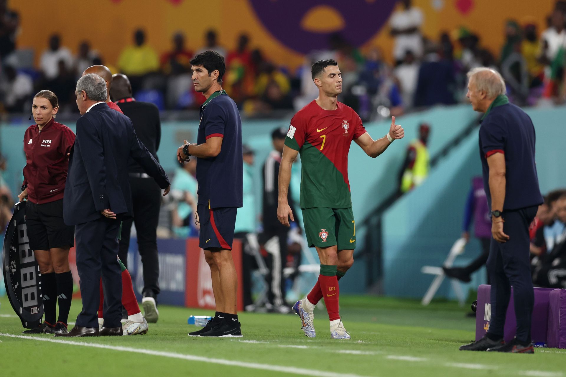 Cristiano Ronaldo fumes as Siu celebration is stolen during World Cup clash  with Ghana