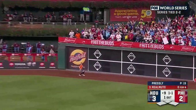 Chas McCormick catch: World Series grab during Astros-Phillies Game 5  creates iconic warning track imprint - ABC13 Houston