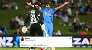 "What a comeback from India" - Fans react as Arshdeep Singh shines with a four-wicket haul against New Zealand