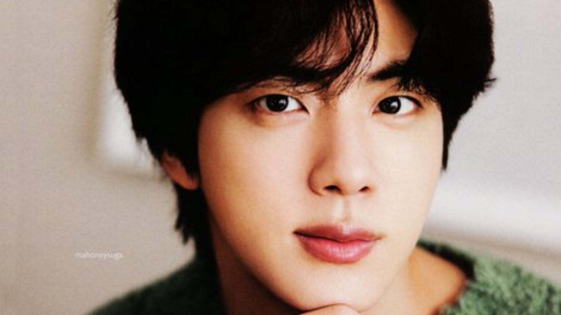 BTS Jin will reportedly be discharged from military (Image via Twitter/@mahoneysuga)