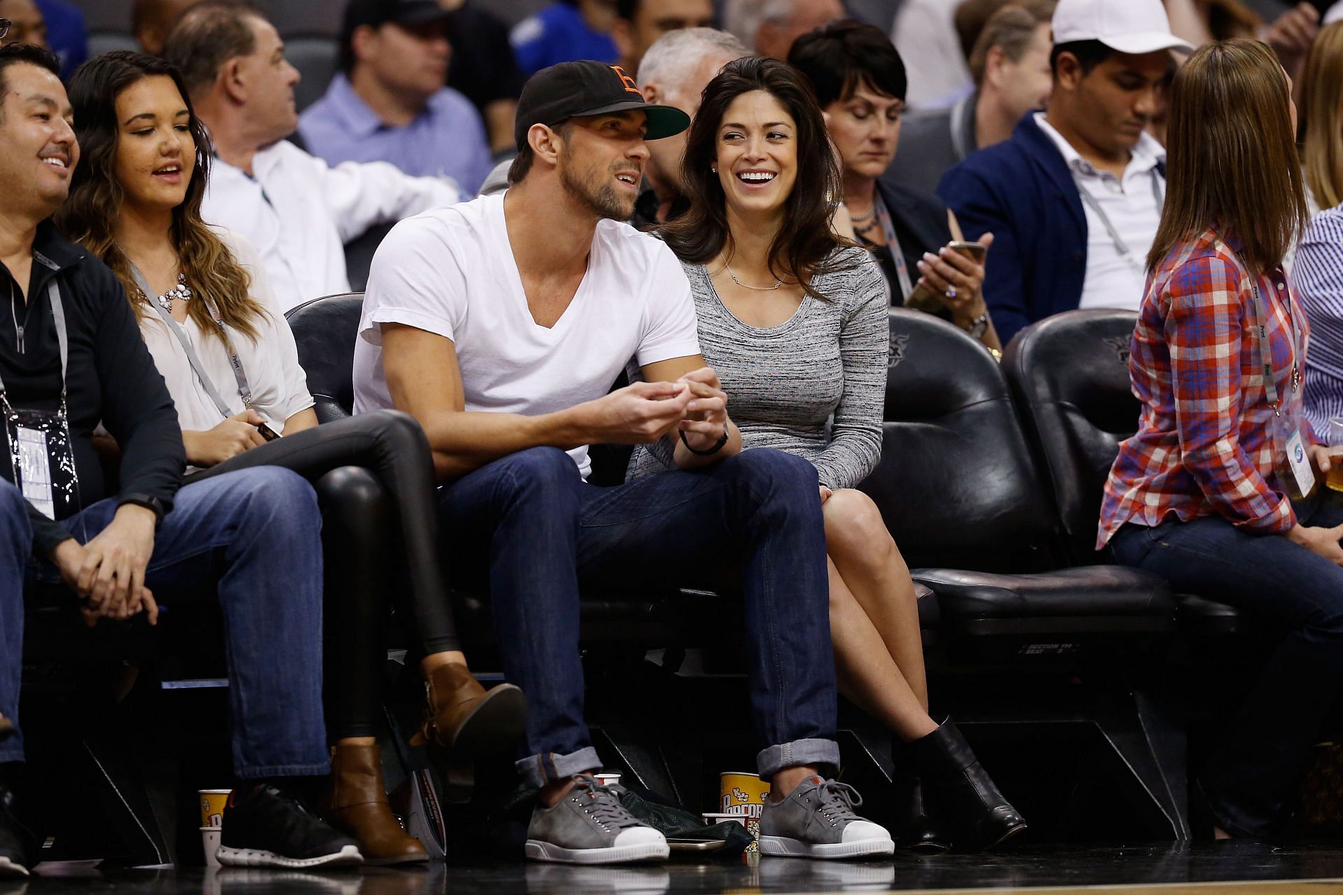 Michael Phelps and Nicole Johnson (Image via Christian Petersen/Getty Images)