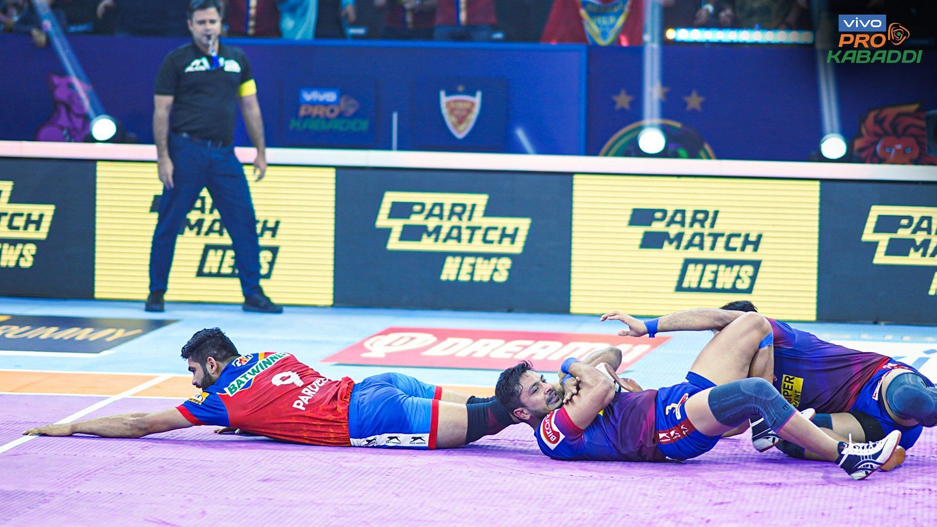 It was the Pardeep Narwal show in Pune yesterday (Image: Pro Kabaddi)