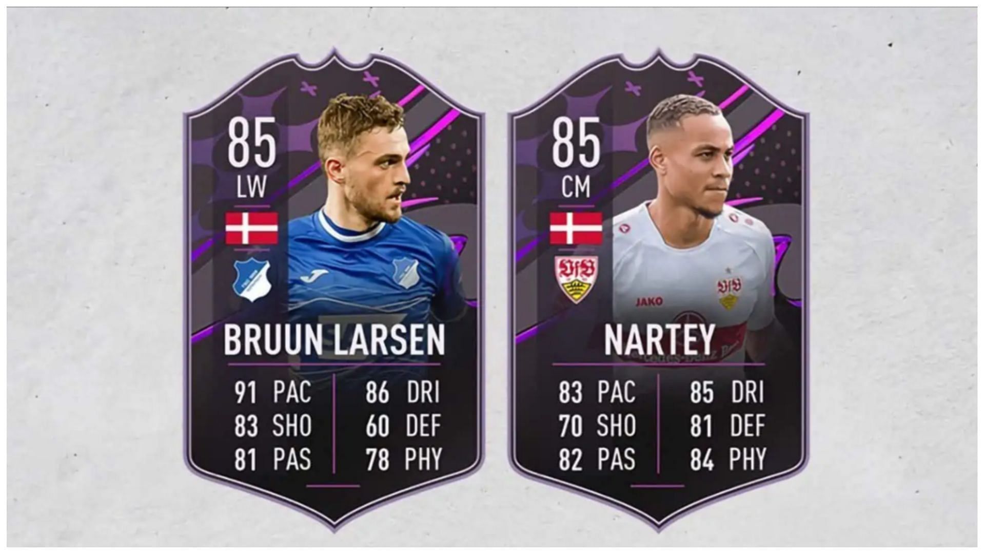 Larsen and Nartey Dynamic Duos objective is live in FIFA 23 (Images via EA Sports)