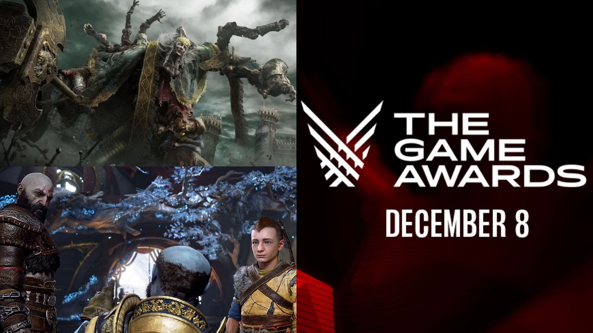 The Game Awards 2022 is set to take place on December 8 (Image via Bandai Namco, PlayStation, The Game Awards)