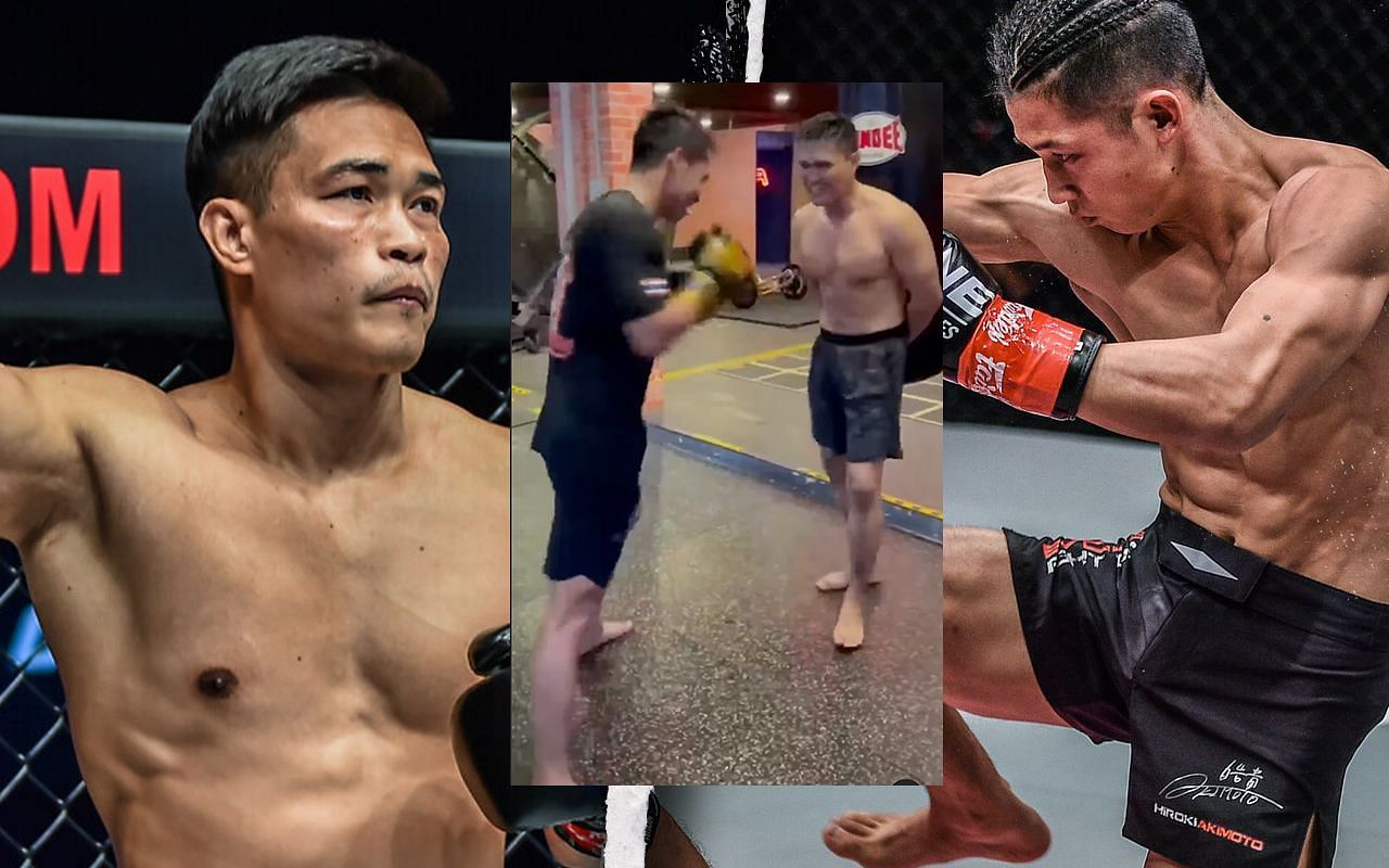 Petchtanong Petchfergus, Superbon Singha Mawynn, and Hiroki Akimoto [Photo Credits: ONE Championship]