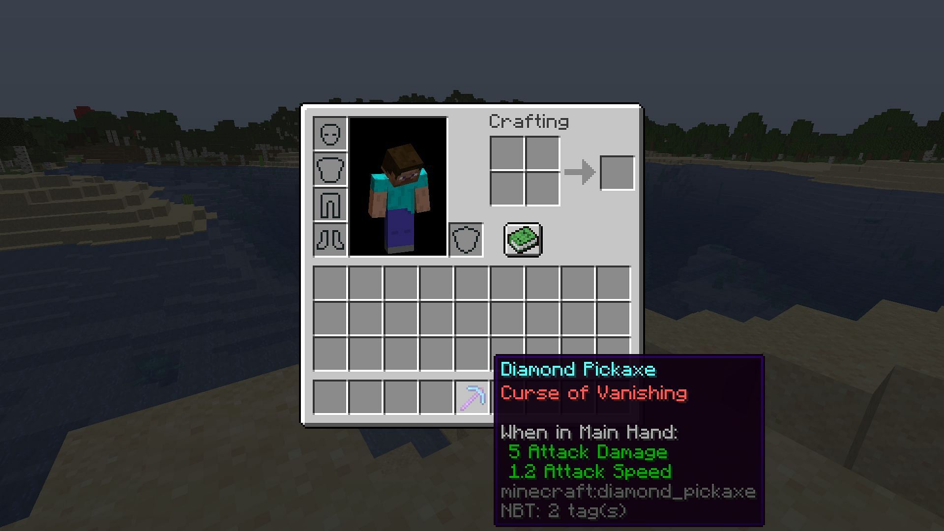 Curse of Vanishing enchantment (Image via Mojang)