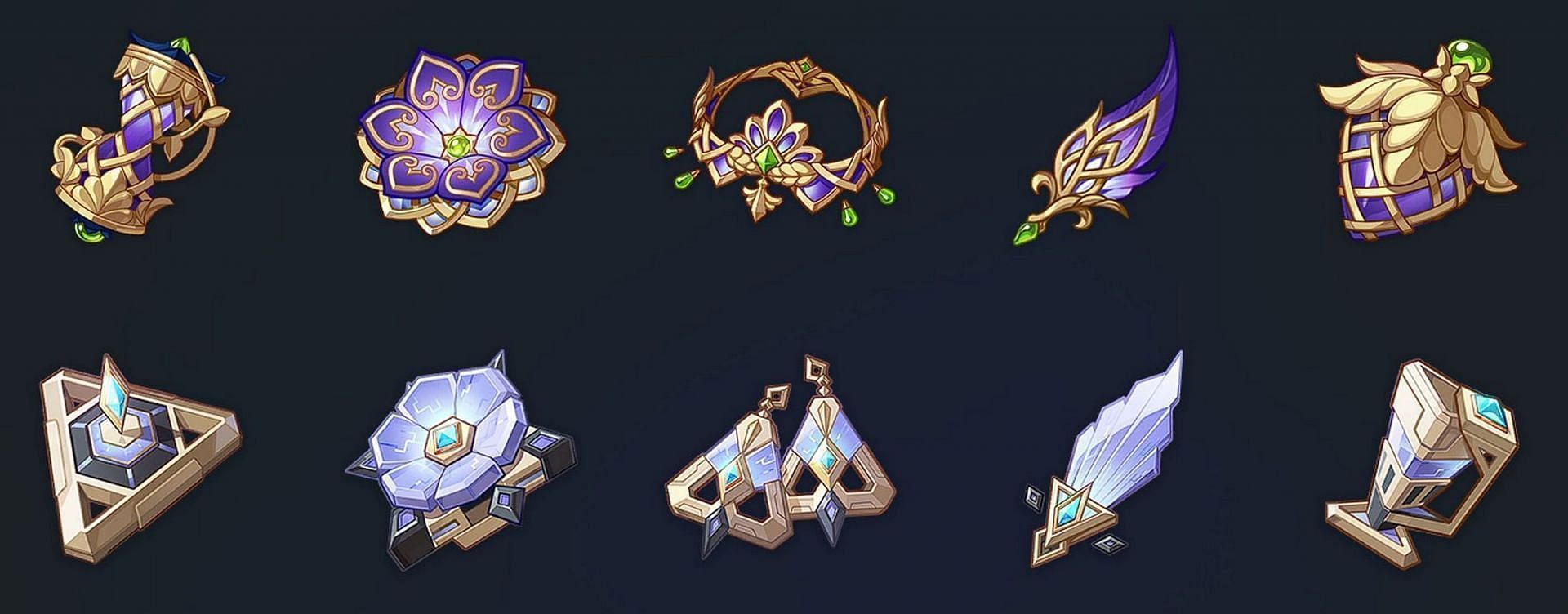 The two new artifact sets in Version 3.3 (Image via HoYoverse)