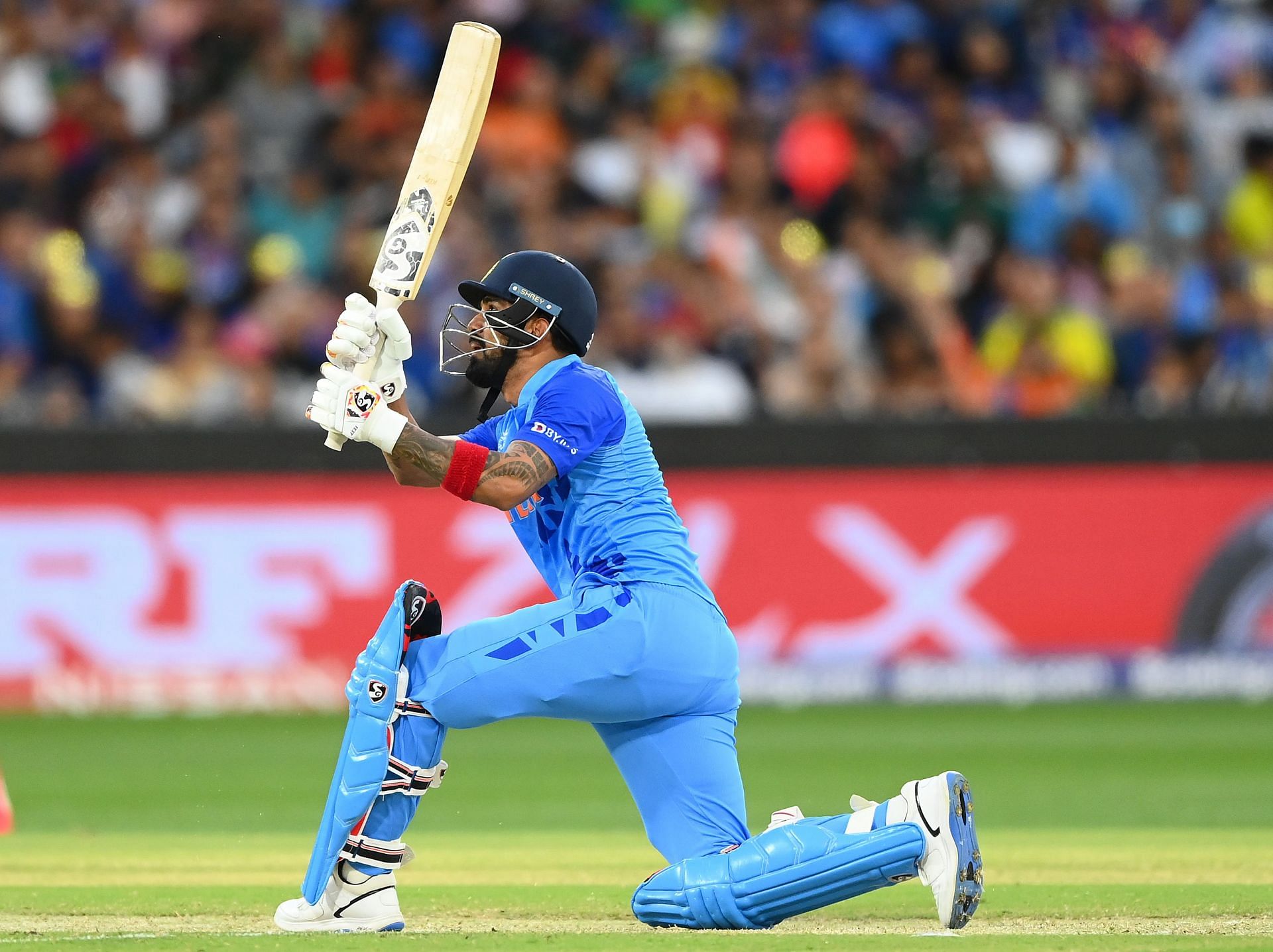 KL Rahul scored his second consecutive fifty in the tournament.