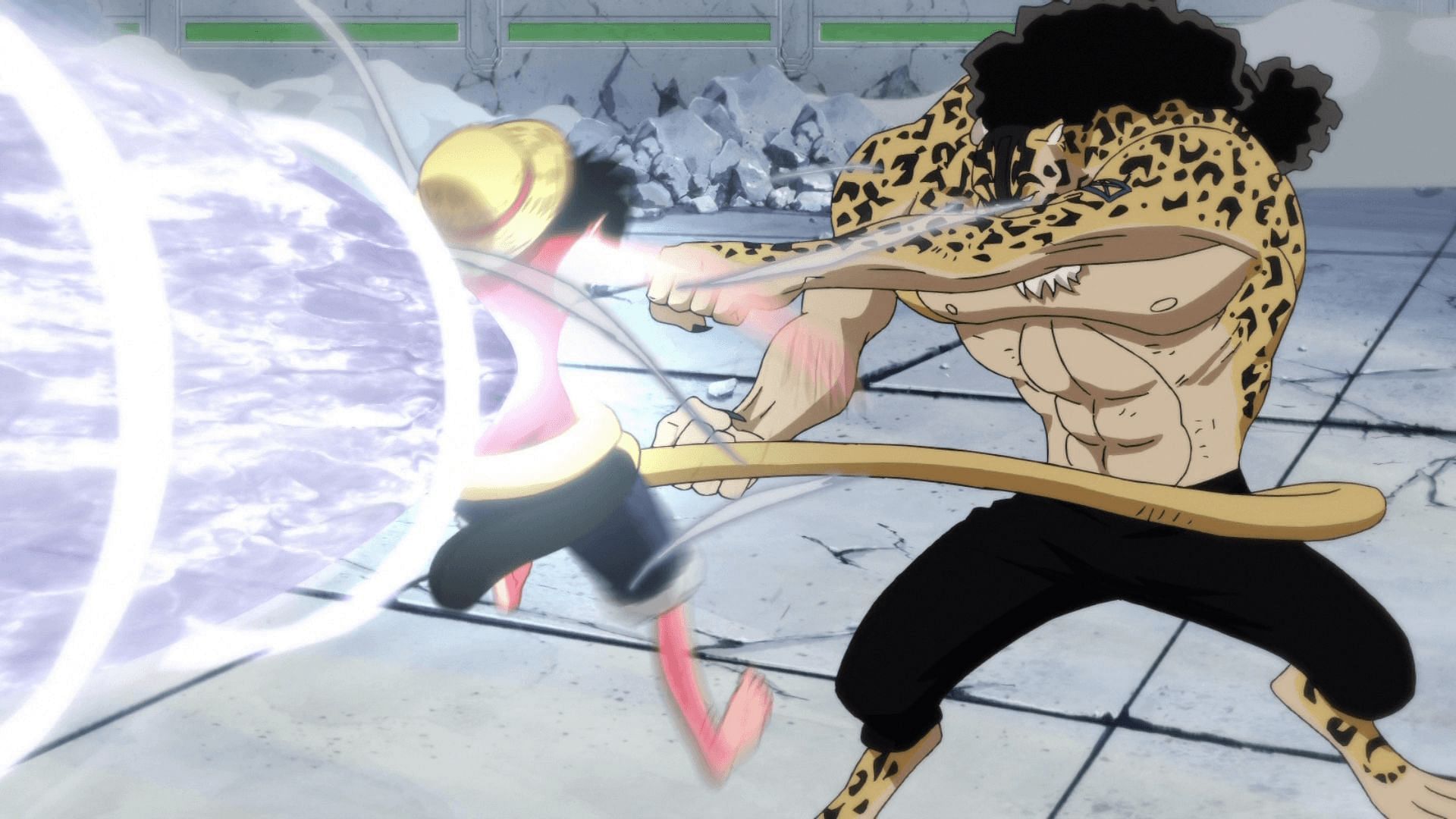Fans could be getting a Lucci vs. Luffy rematch much earlier than anticipated in One Piece Chapter 1068 (Image via Toei Animation)