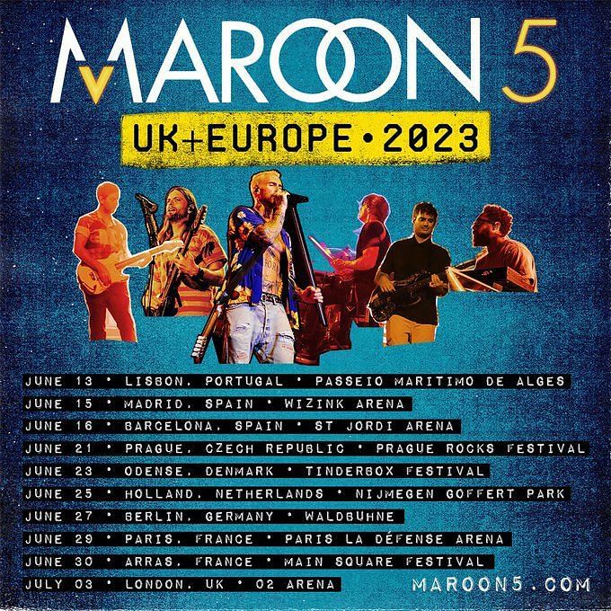 maroon 5 london tour