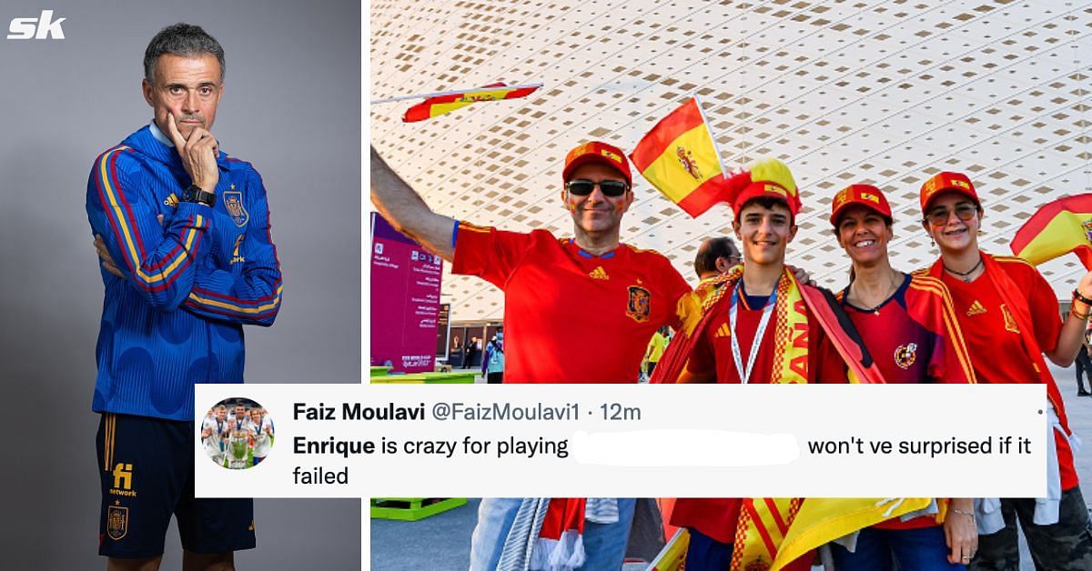 Spain fans destroy Luis Enrique for team selection at the 2022 FIFA World Cup