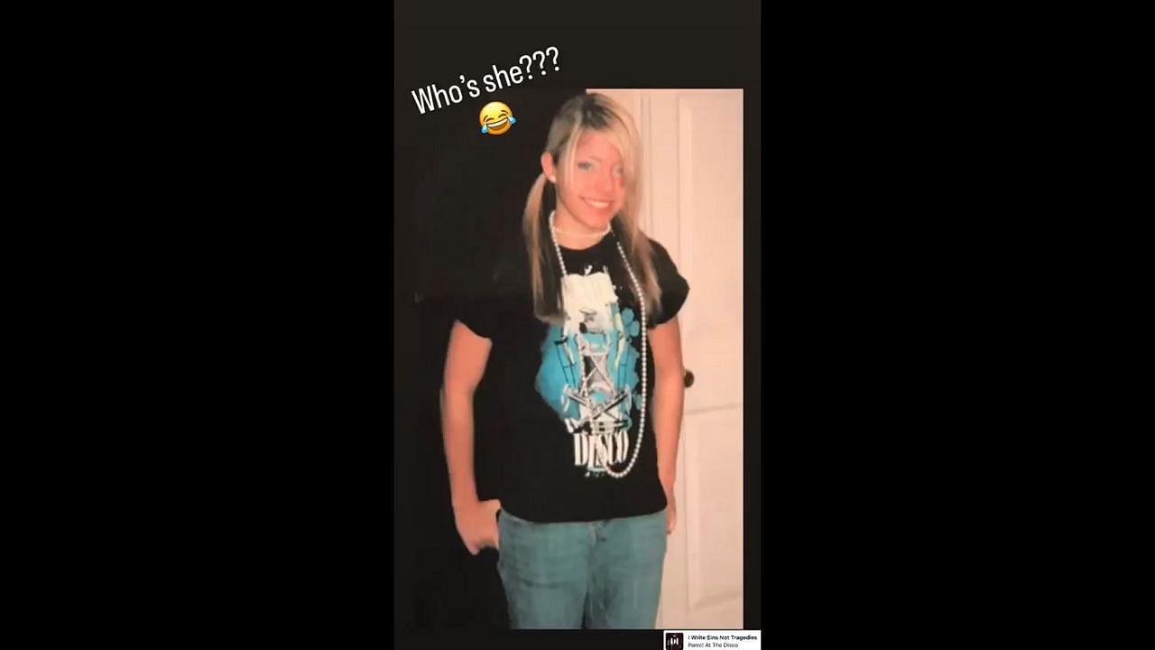 Alexa Bliss shares a throwback picture.