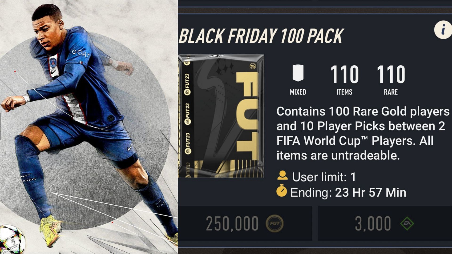 The pack has been introduced on occasion of the Black Friday events (Images via EA Sports)