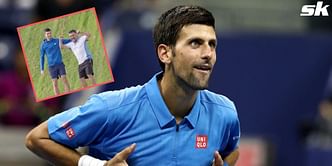 Watch: Novak Djokovic leads the team in a unique training drill, scales the Accor Arena ahead of his journey at the Paris Masters