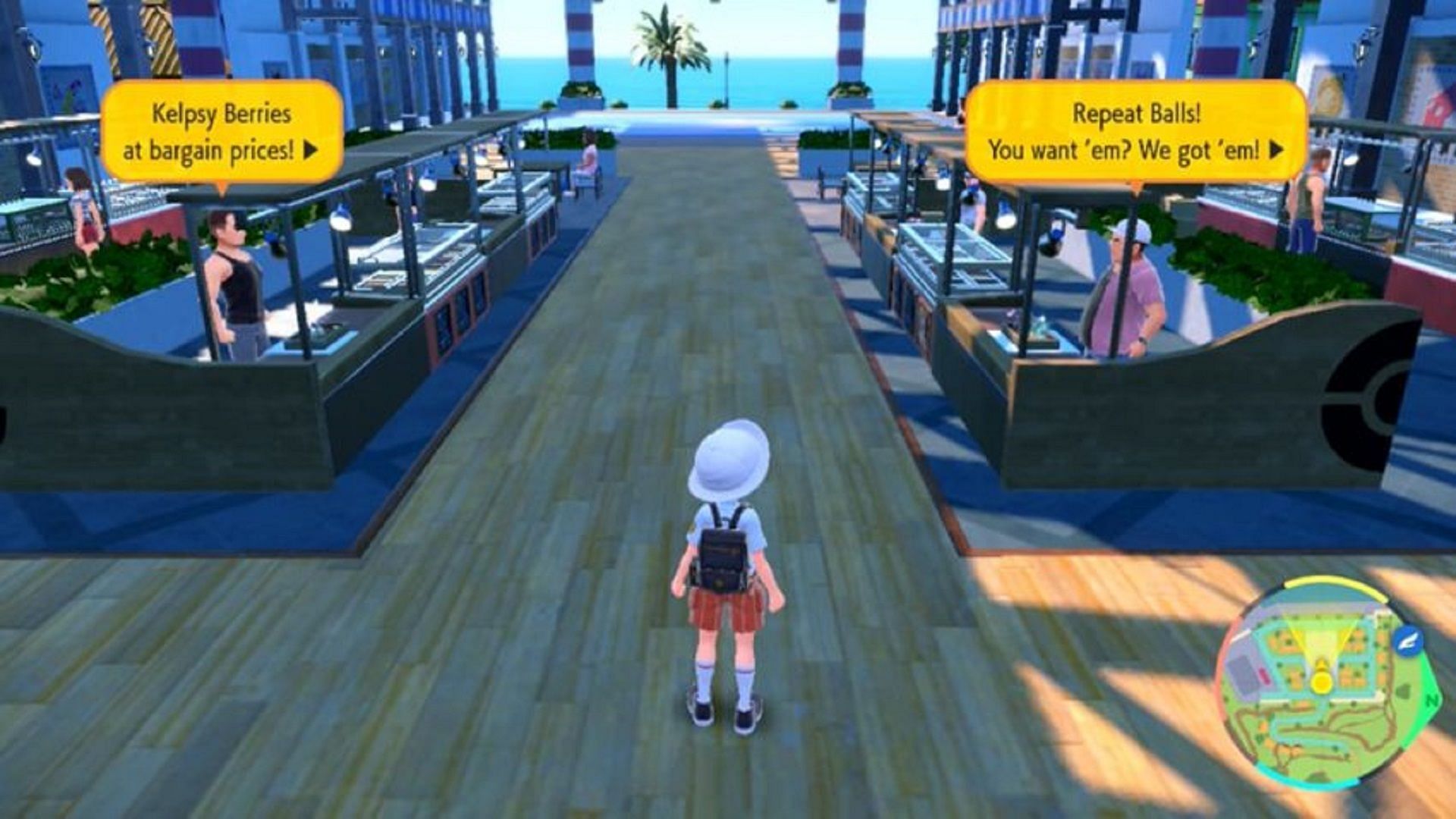 Auction stalls in Pokemon Scarlet and Violet (Image via Game Freak)