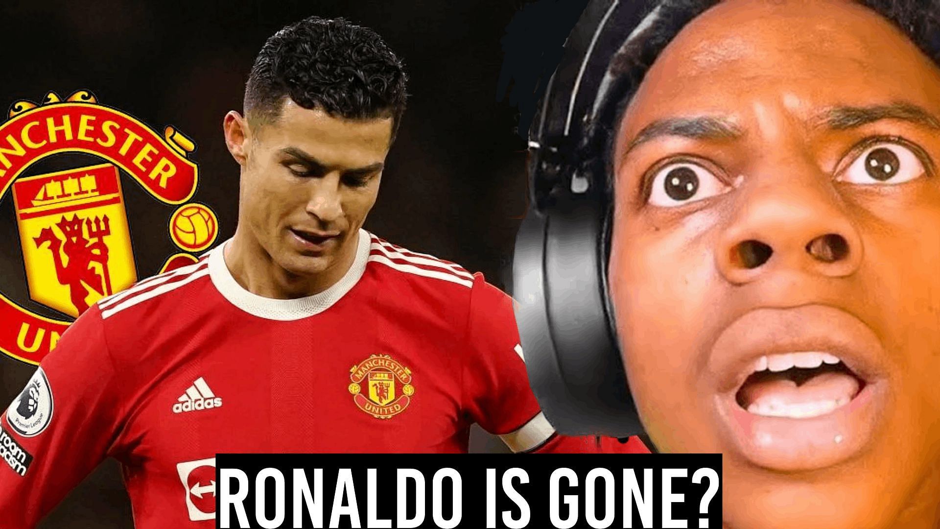 IShowSpeed reacts to Cristiano Ronaldo leaving Manchester United (Image via Sportskeeda)