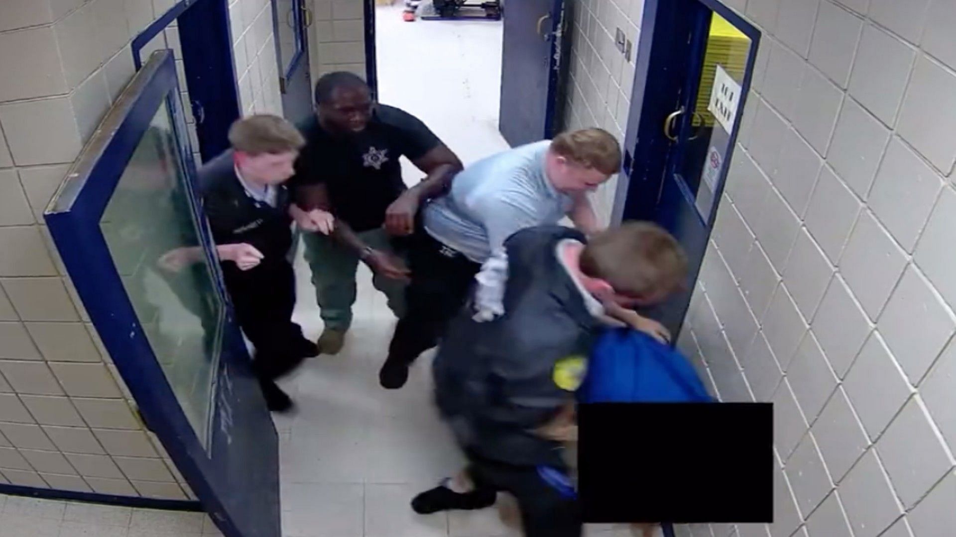 Jarrett Hobbs was violently attacked by officers while in custody in September (Image via YouTube)