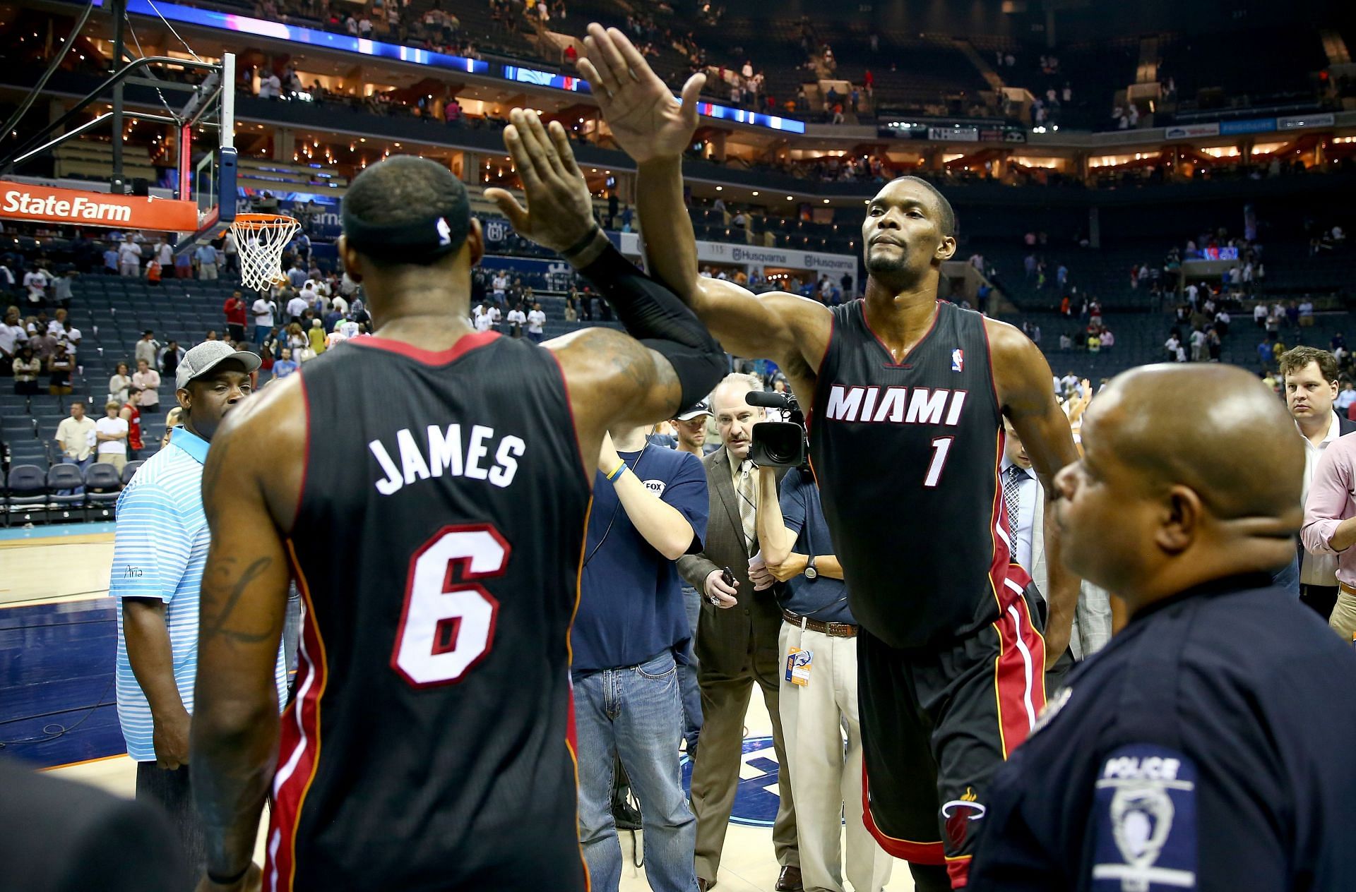Chris Bosh contributed to two of LeBron James&#039; rings (Image via Getty Images)