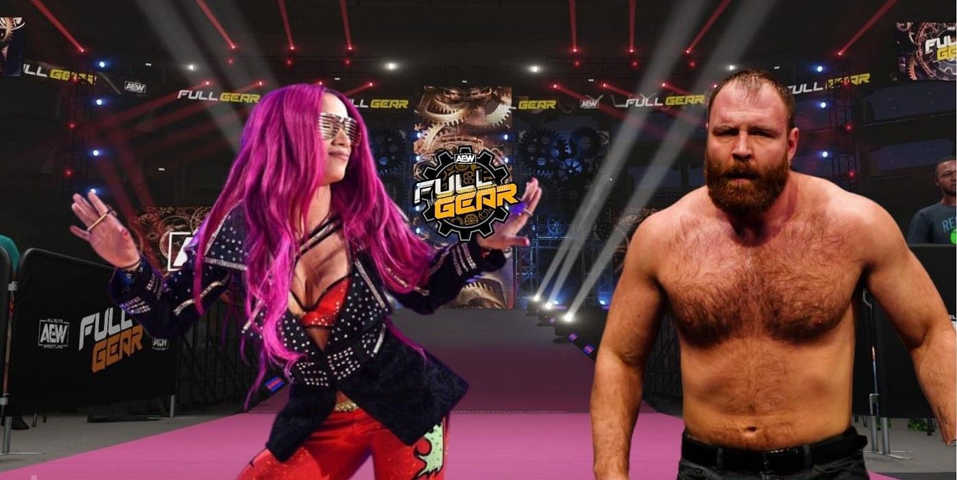 Sasha Banks (left) and Jon Moxley (right)