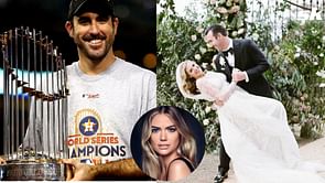 Kate Upton coaxed Justin Verlander into answering a tricky question in 2017: "Yeah, Justin Verlander, we all want to know"
