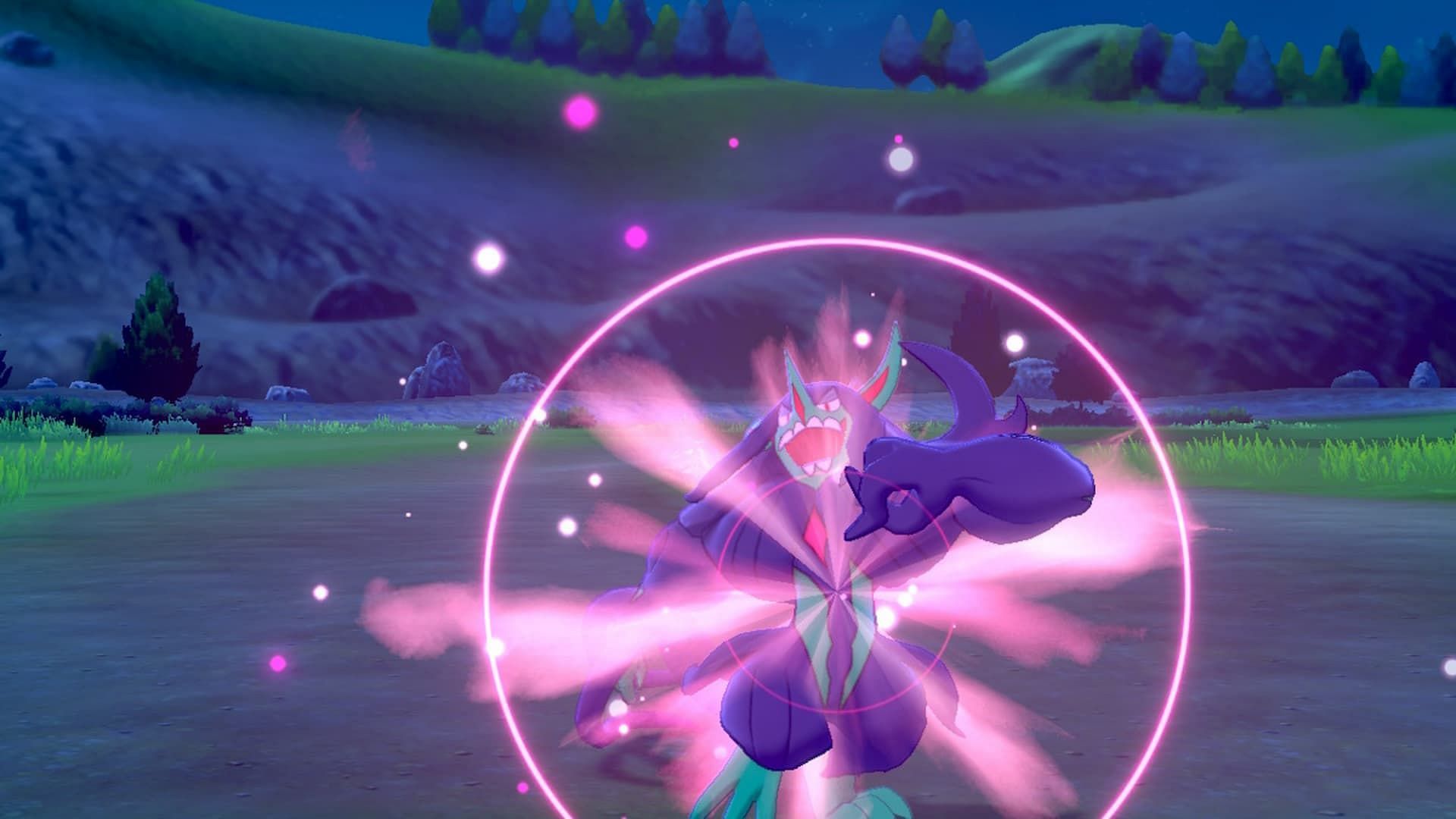 Grimmsnarl using its signature move; Spirit Break, in Pokemon Scarlet and Violet (Image via The Pokemon Company)