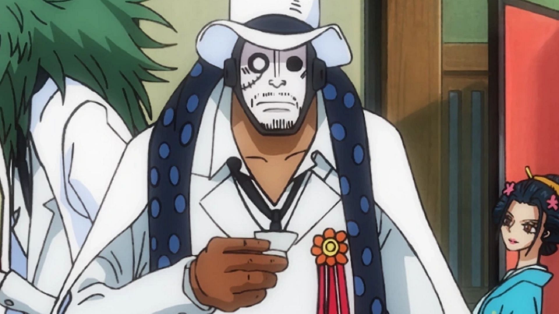 Guernica is a CP0 agent who was highlighted during the Wano Arc (Image via Toei Animation, One Piece)