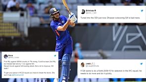 "To get your place in WC23 squad you have to break the doors" - Twitterati miffed with Shubman Gill for not converting his fifty in the 1st ODI against New Zealand