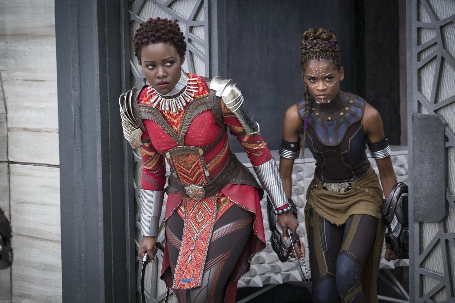 Shuri and Nakia from Black Panther (Image via Marvel)