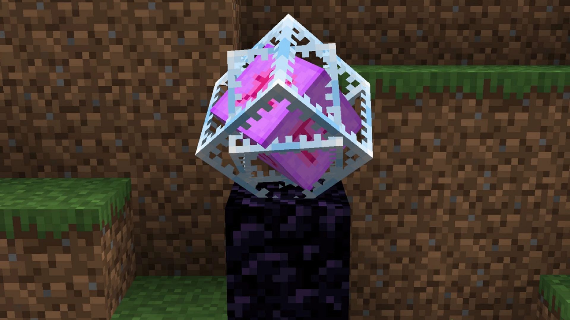 End Crystals begin as items, but can also be used to create a block (Image via Mojang)
