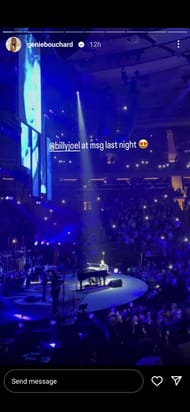 Eugenie Bouchard's Instagram story