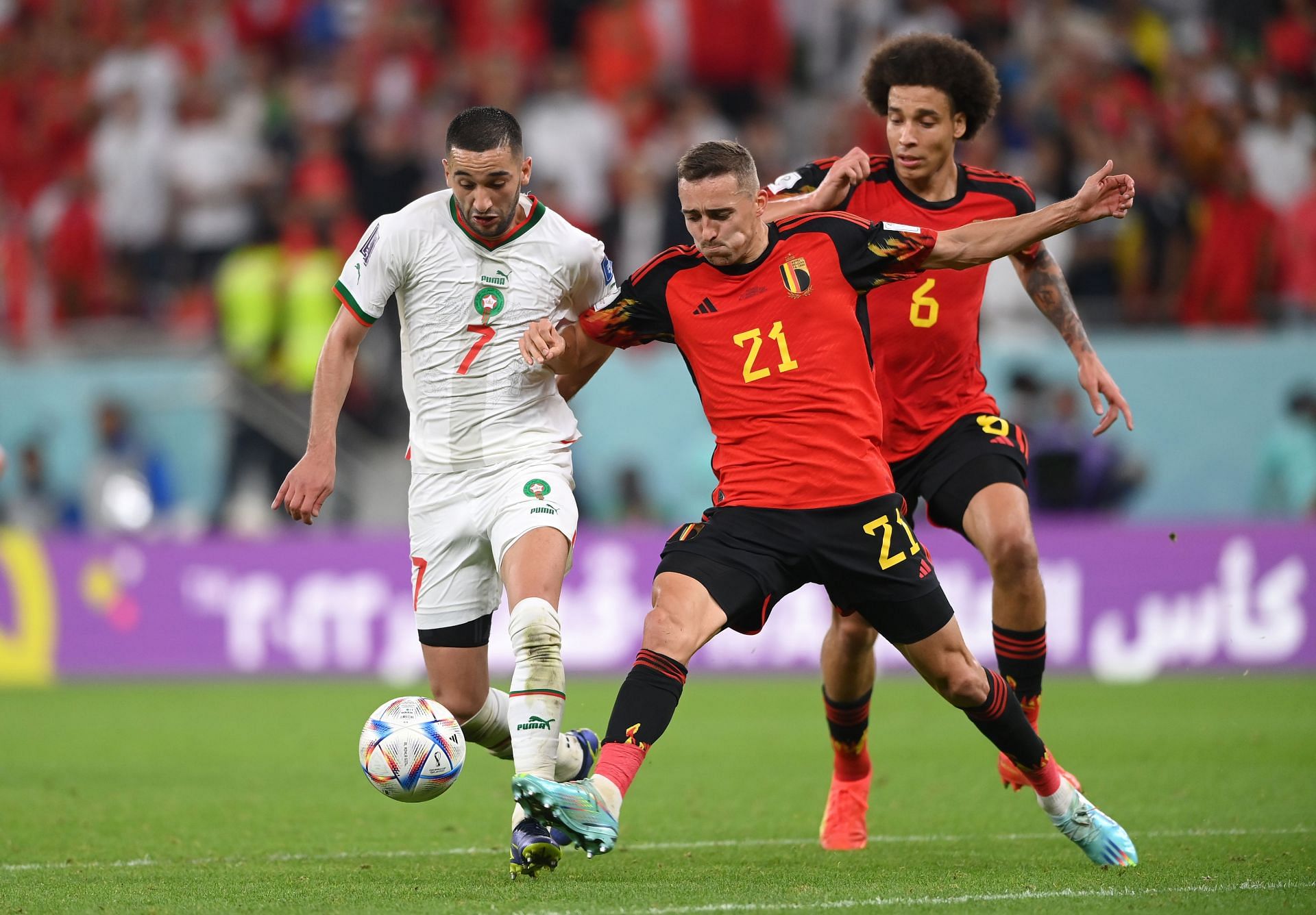 Hakim Ziyech (left) has struggled for game time at Stamford Bridge recently.