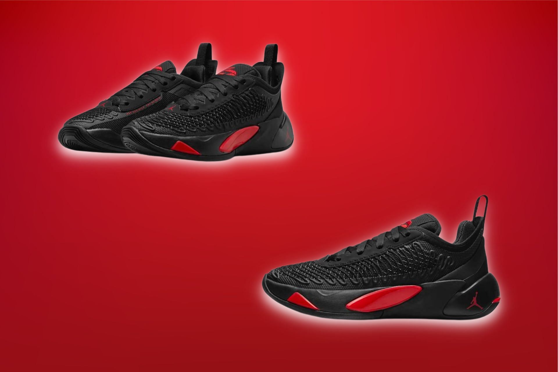 Here&#039;s a detailed look at the Bred colorway of the shoe (Image via Sportskeeda)