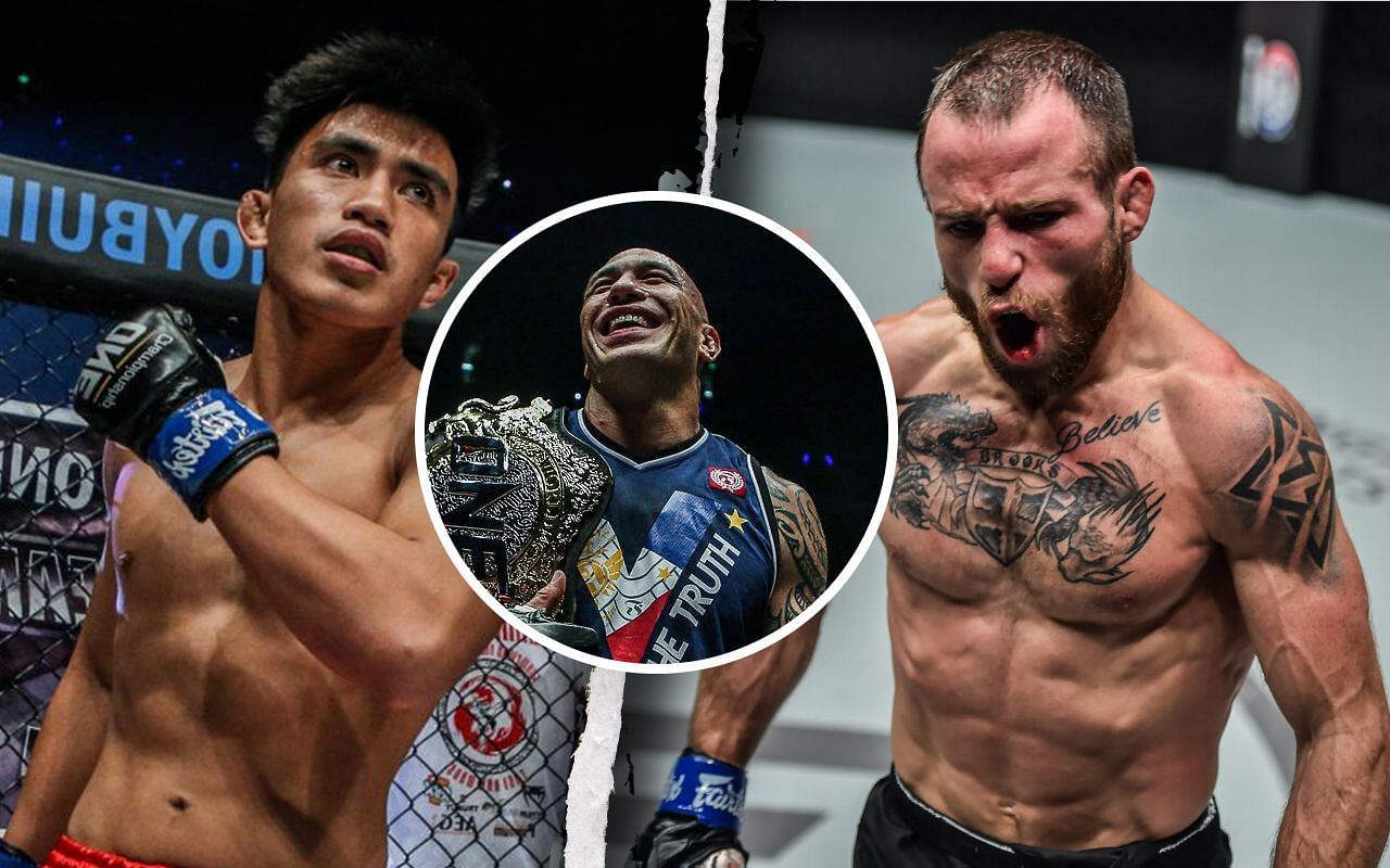 Brandon Vera (Centre) gives his take on Joshua Pacio (Left) vs Jarred Brooks (Right)