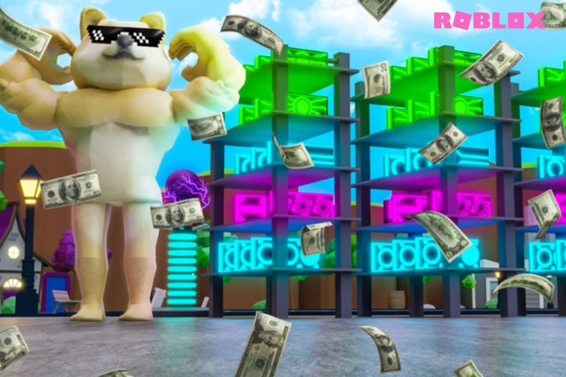 Mine dogecoin to become rich (Image via Roblox)