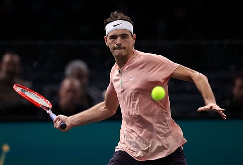 Taylor Fritz at the 2022 Paris Masters.