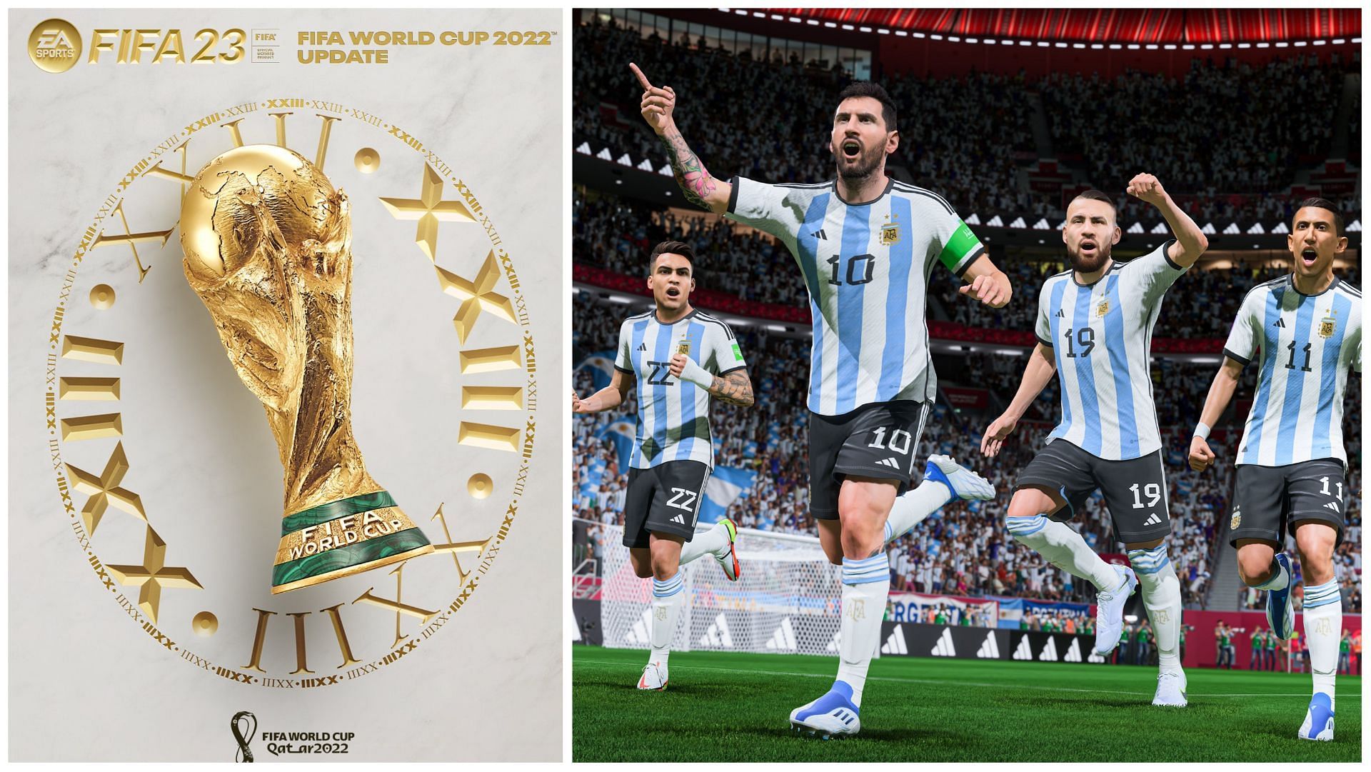 Argentina are firm favorites for winning the upcoming World Cup (Images via EA Sports)