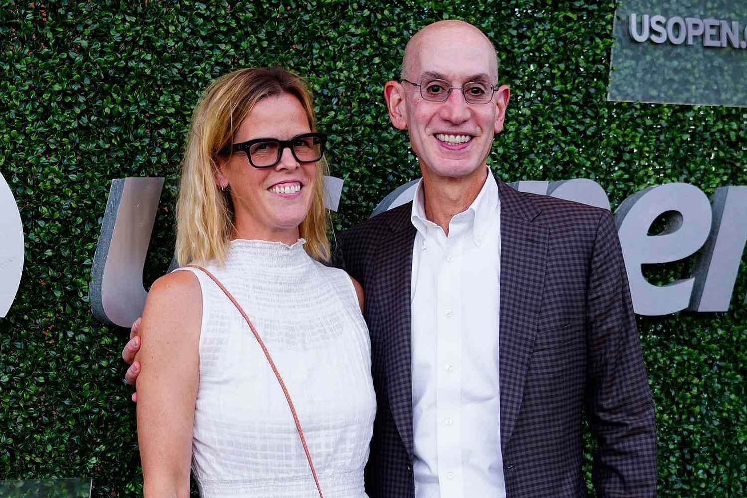 Maggie Grise and Adam Silver (Photo: People Magazine).