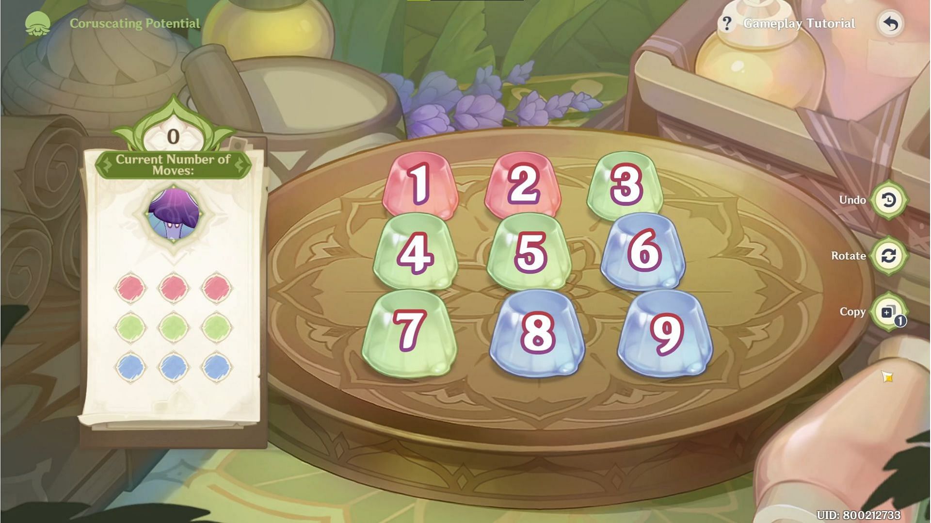 Floral Jelly puzzle for Stretchy Electro Fungus (Image via HoYoverse)