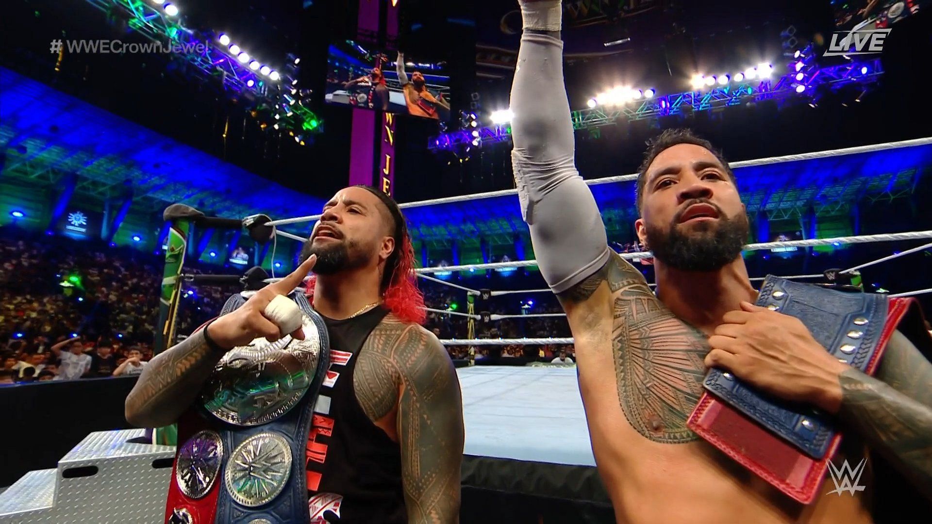 The Usos got closer to a record-breaking title reign at Crown Jewel 2022.