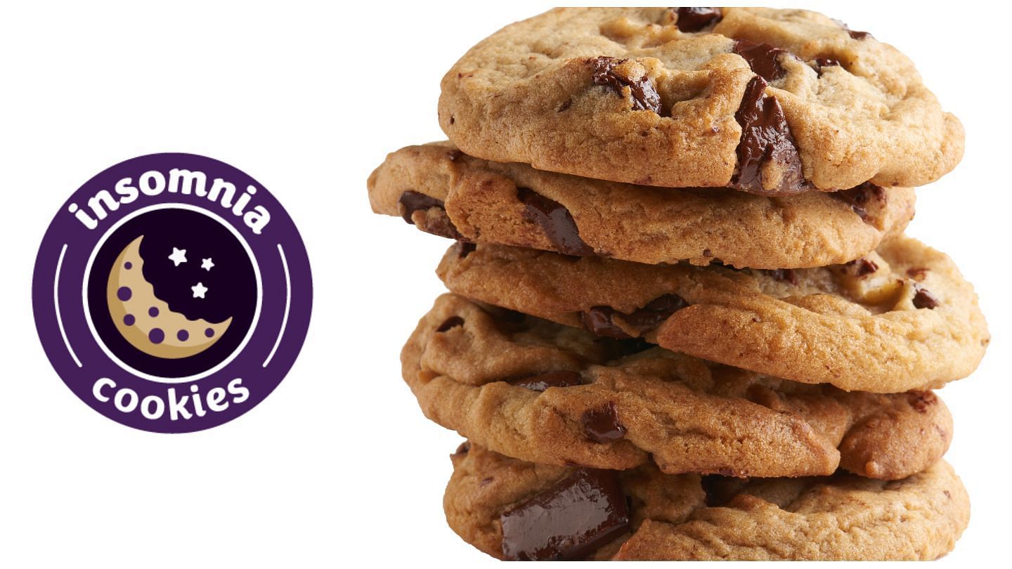 a stack of Chocolate Chip cookies (Image via Insomnia Cookies)