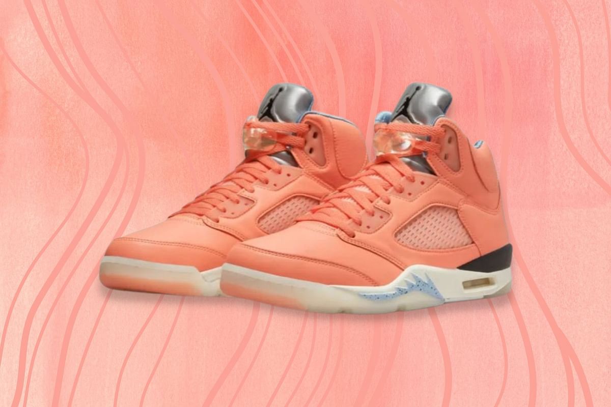 When will DJ Khaled x Air Jordan 5 We the Best "Crimson Bliss" sneakers be released?