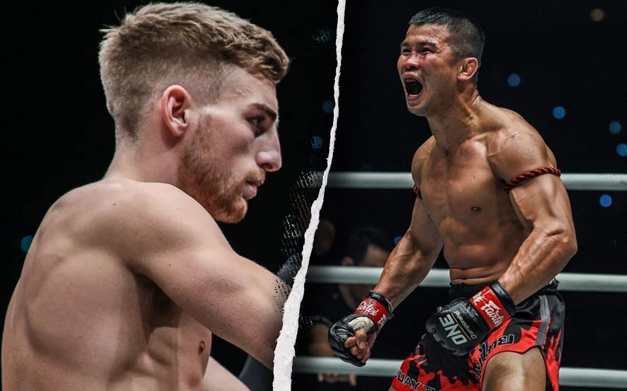 (left) Jonathan Haggerty and (right) Nong-O Gaiyanghadao [Credit: ONE Championship]