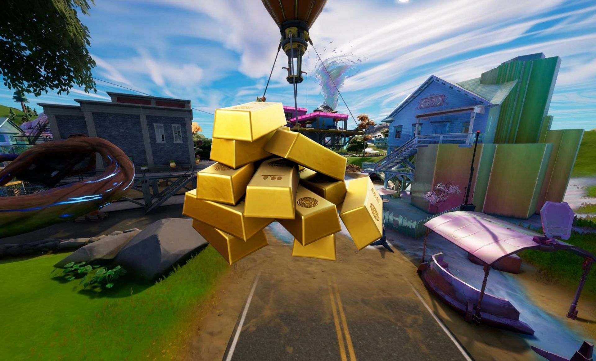 Gold bars can be found in a lot of places (Image via Fortnite Wiki)